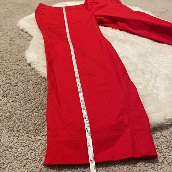 Ann Taylor Factory Petite Red Ankle Cropped Pants Size 00P - Picture 7 of 7